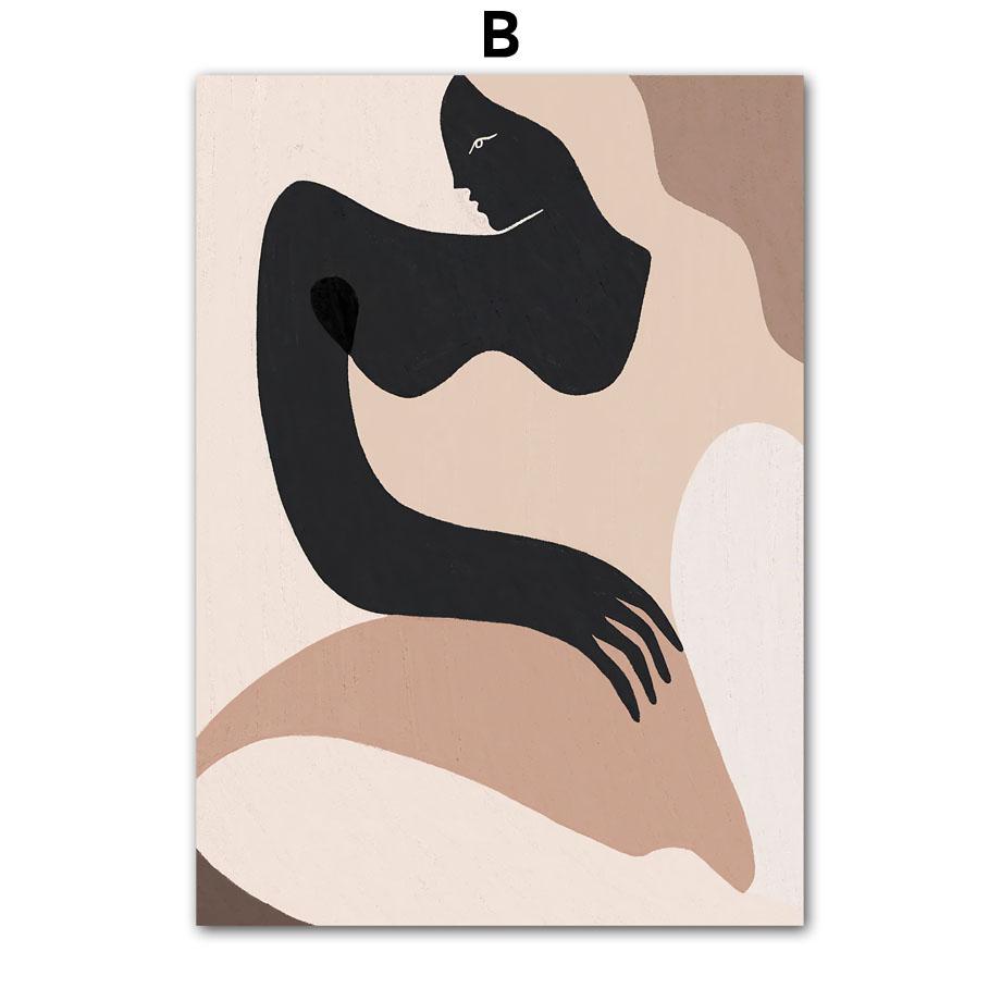 Classy Brow Line Abstract Girl Face Body Flower Minimalism Living Room Decor Canvas Painting Posters And Prints Wall Art Picture