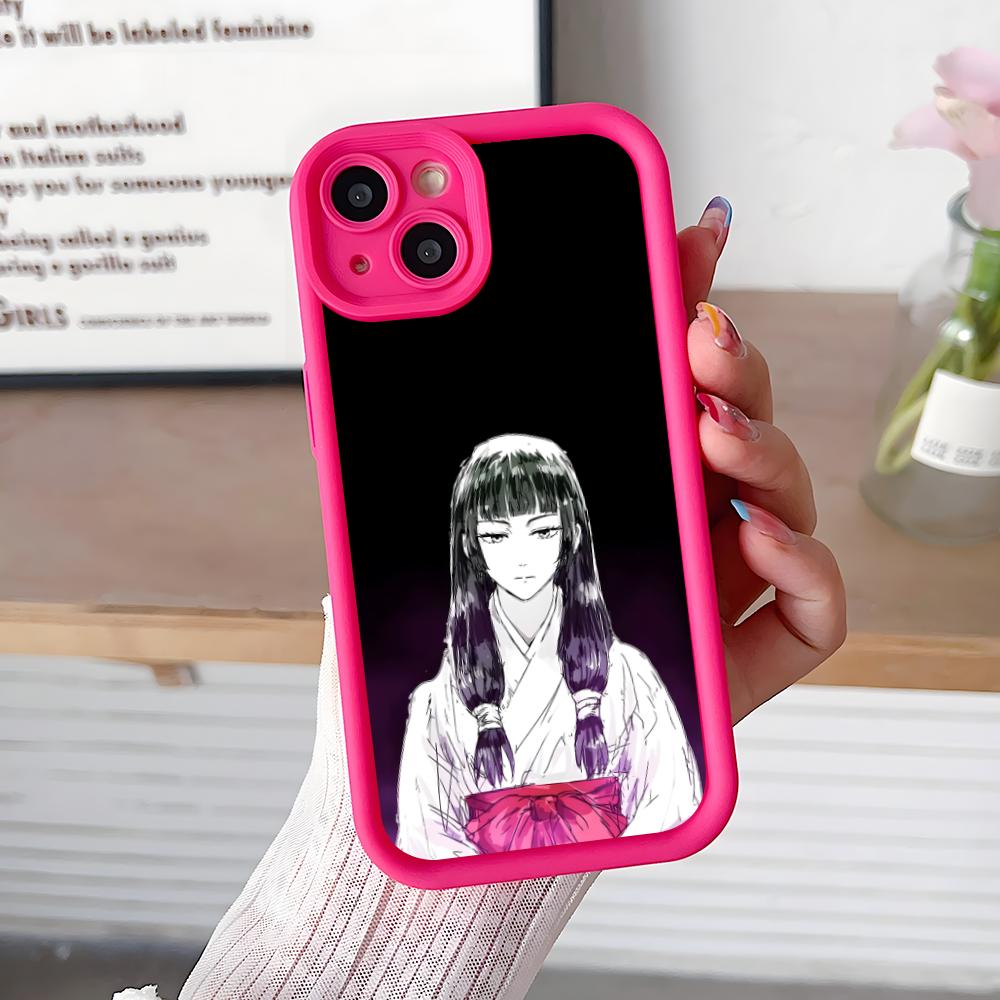 JJK Utahime Iori Утолщенный ТПУ Чехол для Мобильного Телефона для iPhone 17 16 15 14 13 12 11 Air Pro Max Plus Цветной Чехол