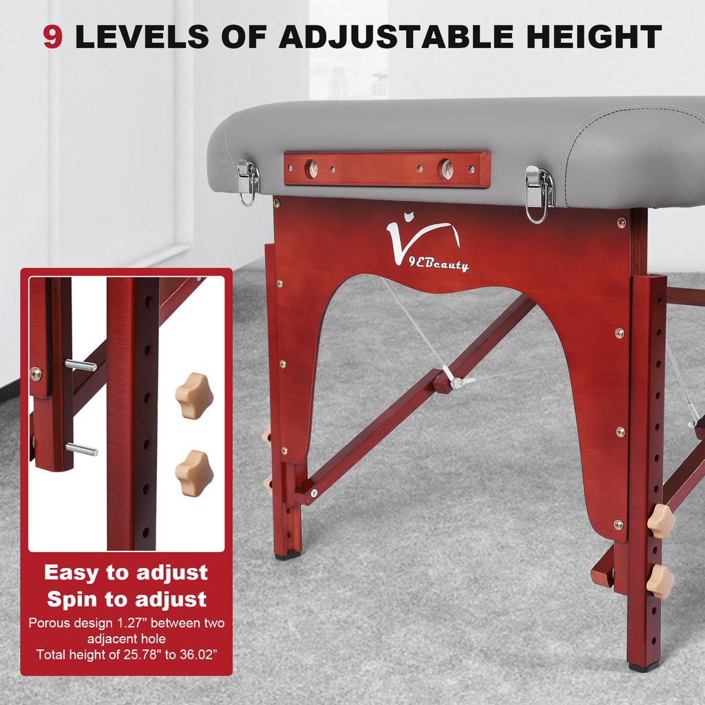 Профессиональная кушетка Роскошная удобная спа-кровать Массажные портативные кушетки Регулируемая по высоте Складной стол Эстетическая кровать для