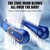 New Portable Mini Hanging Neck Fan Digital Display Power Ventilador Bladeless Neckband Fan Air Cooler USB Rechargeable Electric Fans