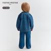 Teenie Weenie Джинсовая куртка для девочек с вышитым кружевным воротником
