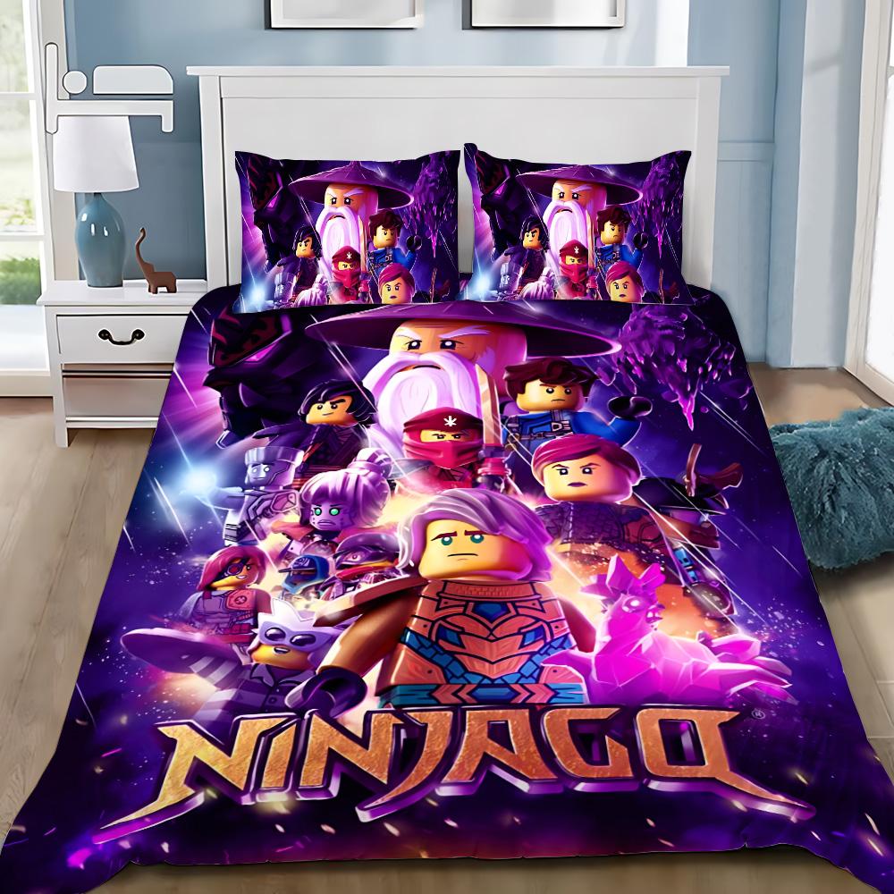 Горячая Игра N-ninjagos Пододеяльник Наволочка N-ninjagos Комплект Постельного Белья Взрослый Мальчик Девочка Украшение Спальни Односпальный Двуспальный Большой