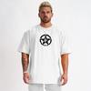 Oversized T Shirt Men Gym Bodybuilding and Fitness Loose Casual Lifestyle Wear T-shirt Streetwear Hip-Hop Tshirt