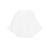 Summer New Style White Flared Sleeve Cardigan French Loose Vertical Lace V-neck Shirt 8372037