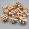 Luban Lock Puzzle Unlock Interlock Game IQ Test Wooden Brain Teasers For Adults Kids Logic Smart Mind Challenge Educational Toys