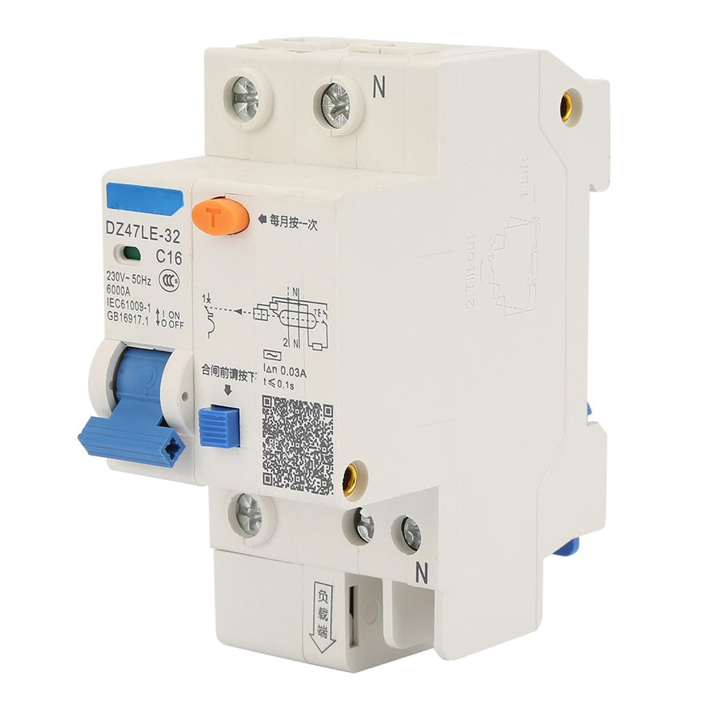 DZ47LE 32 1P+N 16A 230V Автоматический выключатель защиты от утечки на землю (16А)