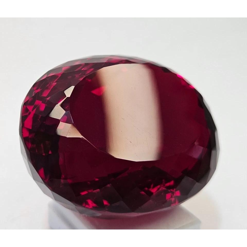 Stunning Red Topaz Natural Oval Cut Certified Loose Gemstone