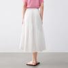 Elva's Island Women's Casual Pleated A-Line Midi Skirt