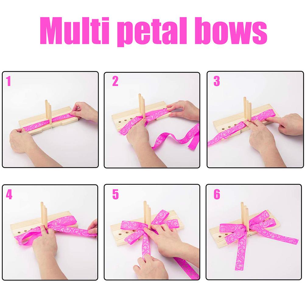 Bow Maker Wooden Wreath Bow Maker Tool Durable Portable Bow Tie Machine