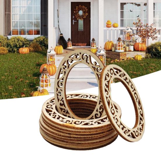 100Pcs Cute DIY Art Handmade Wide Application Home Crafts Decorative Wedding Centerpieces Christmas Slice for Gifts Wood Slices KTY