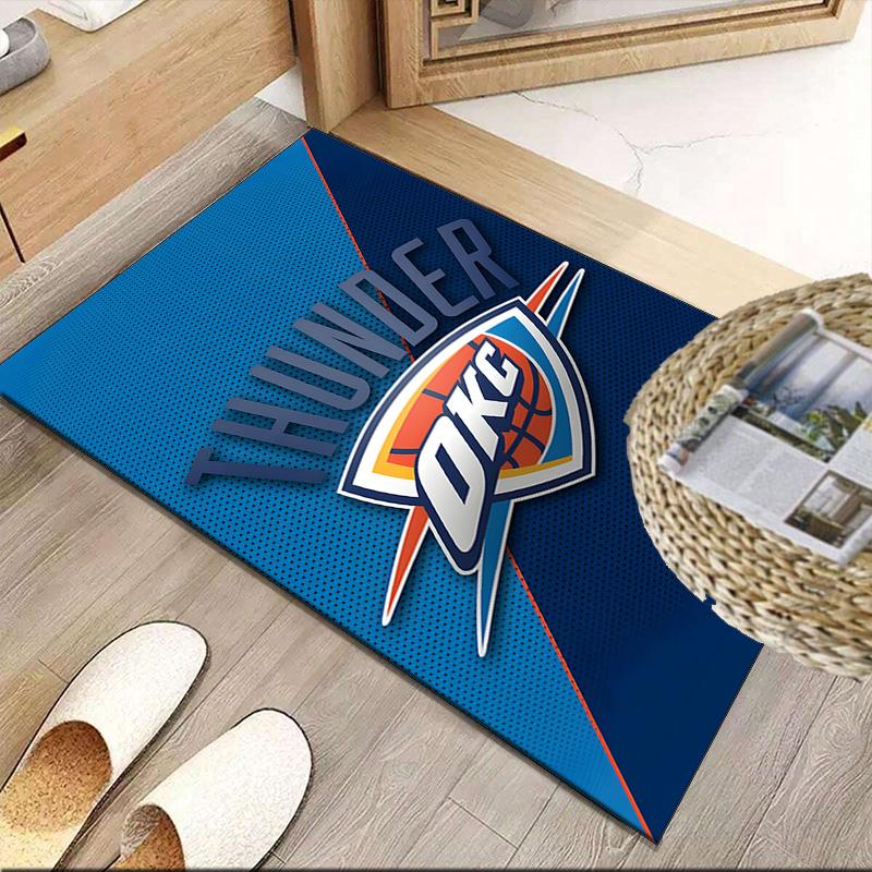 Thunder Basketball Team Carpet, Kitchen Rugs, Yoga Mat, Non-Slip Mats, Rug for Bathroom, Living Room bedroom, Camping Rugs Christmas Gift