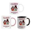 Ceramic Mug for Daughter Personalized Coffee Cup with Non-Slip Handle High-Temperature Fired Multi-Use Gift for Mother's Day Birthday