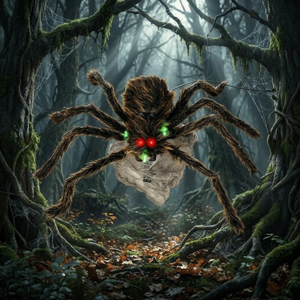Bendable Legs Plush Spider Realistic Plush Spider Props Bar Decorative Props  Haunted House