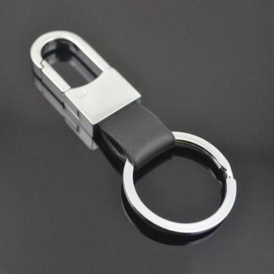 Мужской модный лаконичный ремешок из искусственной кожи, брелок из сплава, брелок для ключей, подарок