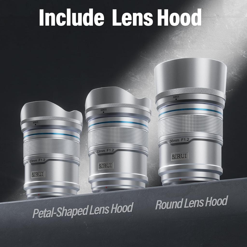 SIRUI Sniper 23mm Autofocus Wide Angle Camera Lens Lens, F1.2 APS-C (Z Mount, Silver)
