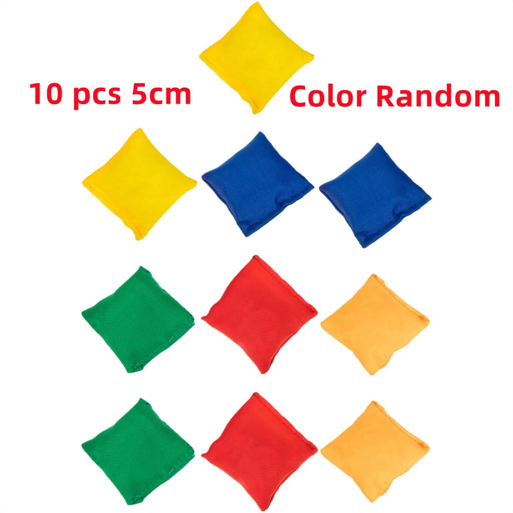 10Pcs Kids Sandbag Throwing Toys Classic Outdoor Sports Toys Colorful Handmade Sandbags Sensory Training Stress Relief Toys