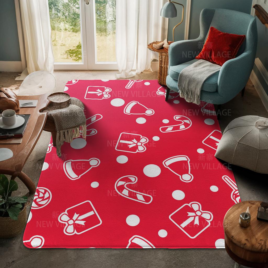 Ковер у входа в дом Домашний коврик у двери Гостиная Ванная Комната Ноги ванная комната Нескользящие коврики с водопоглощением для ванной Счастливого Рождества зима