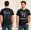 Футболка Blue Boy Band 25-й юбилейный тур 2026, Футболка с датами концертов для фанатов британской музыки