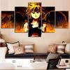 Canvas Painting Prints Home Decor HD The Seven Deadly Sins Anime 5 Panel Meliodas Dragon'S Sin Of Wrath Modular Pictures Poster