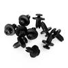 10pcs Fairing Panel Bolt Clip 6mm Plastic Screw Rivets Clips Black For Honda