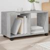 VidaXL Cabinet On Castors Concrete Grey 72x33x42.5 Cm Engineered Wood 853140