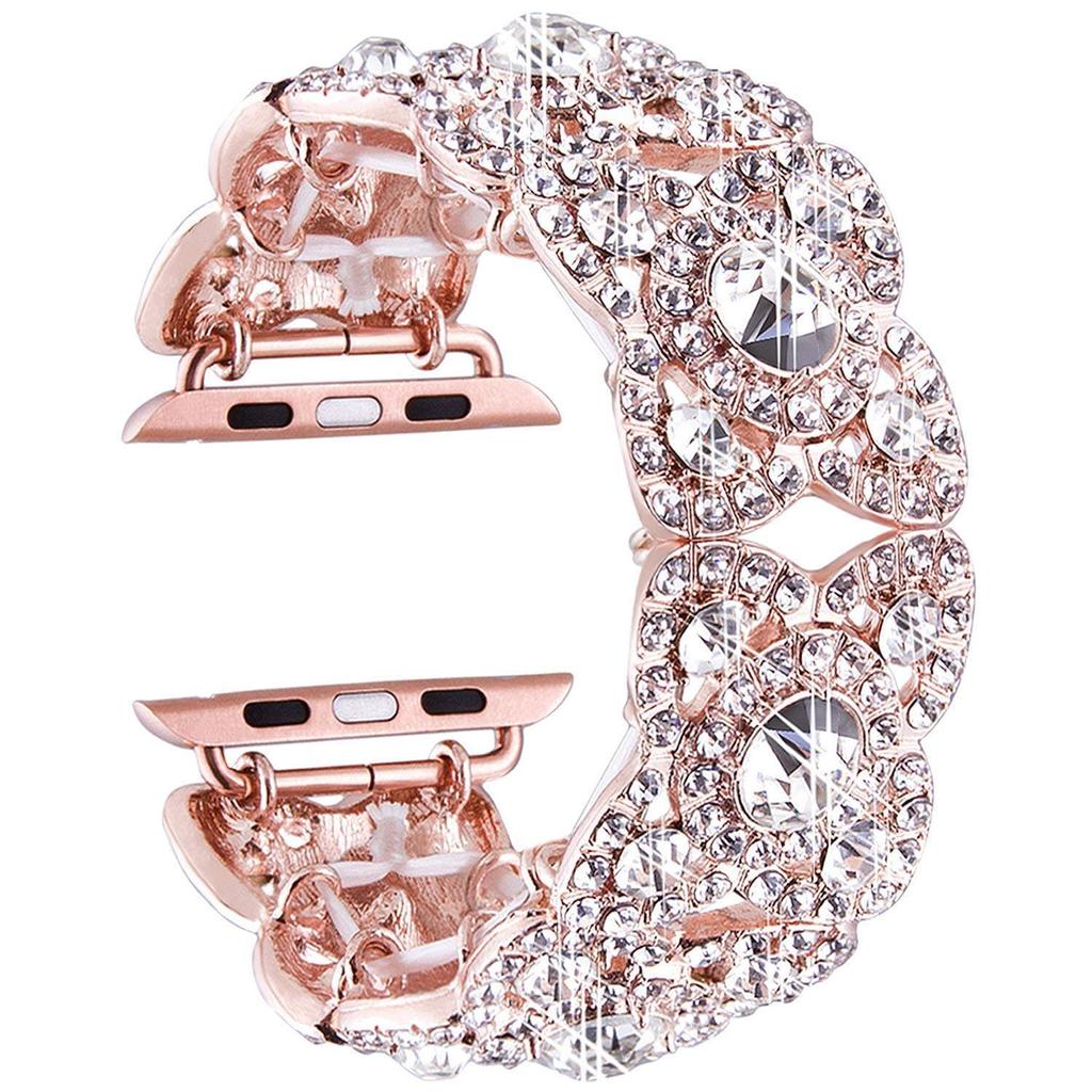 Металлический ремешок, совместимый с ремешком Apple Watch 41 мм, 40 мм, 38 мм, элегантный ремешок из нержавеющей стали для женщин, серия ремешков iWatch