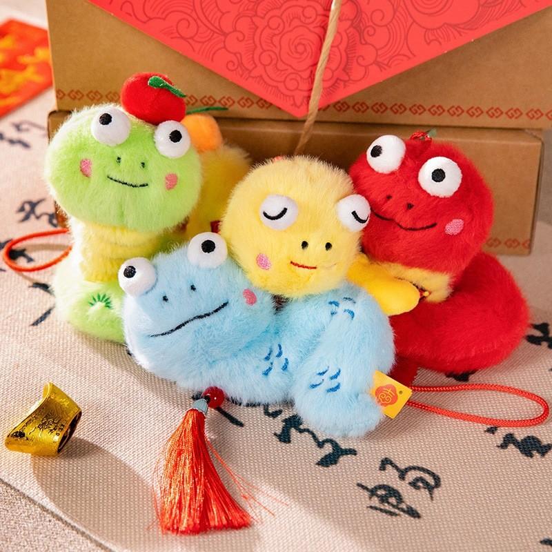 Of Year The Snake Mascot Plush Toy Cute Cartoon Zodiac Big Eyes Gift Children