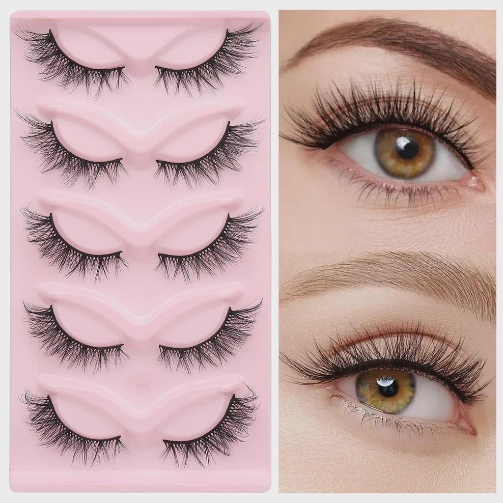 European and American Fox-Style Cat Eye Thick Synthetic False Eyelashes - 5 Pairs
