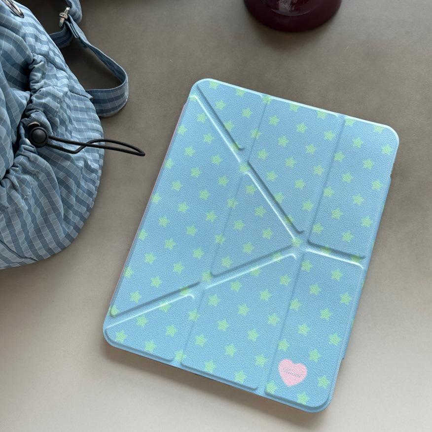 Buckle iPad Pro Case: Four-Color Star Design for 2025/2021 Versions