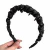 Satins Material Rhinestones Toothed Headband Adjustable Non-slip Hair Band  Daily