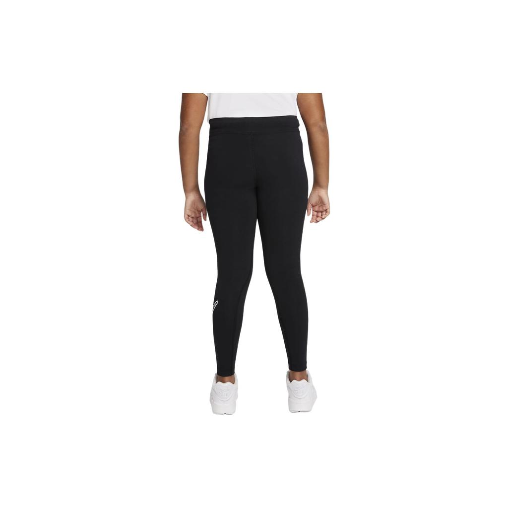 Nike Детские облегающие трикотажные спортивные брюки с крупным логотипом, детские штаны черного цвета DN1853-010