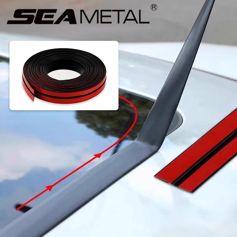 SEAMETAL Car Windshield Roof Seal Strip Rubber Auto Front Rear Window Edge Sealing Strips Waterproof Dustproof Protector Strips