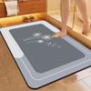 Диатомовая грязь быстросохнущий мягкий коврик для пола ванная комната туалет дверь впитывающий нескользящий коврик
