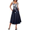 Women's  Summer Spring Casual Floral Sundress Sleeveless Beach Vacation Flowy Boho Tank Midi Dresses