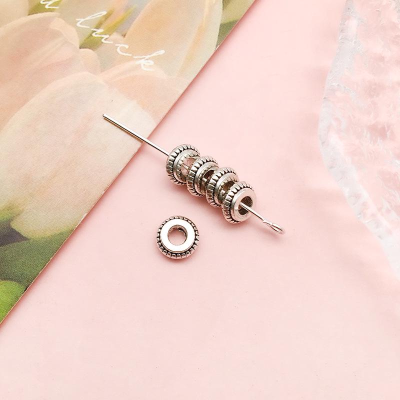 Антикварные серебряные бусины-разделители в форме цветов и звезд для самодельных украшений