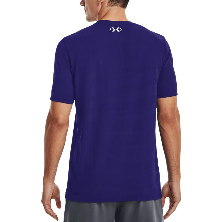 Under Armour Однотонная свободная футболка с круглым вырезом и коротким рукавом, мужские топы Sonar-Blue 1373726-468