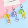 Key Holder Crystal Bear Key Chains Mobile Phone Chain Bag Pendant Decoration Korean Style Key Ring