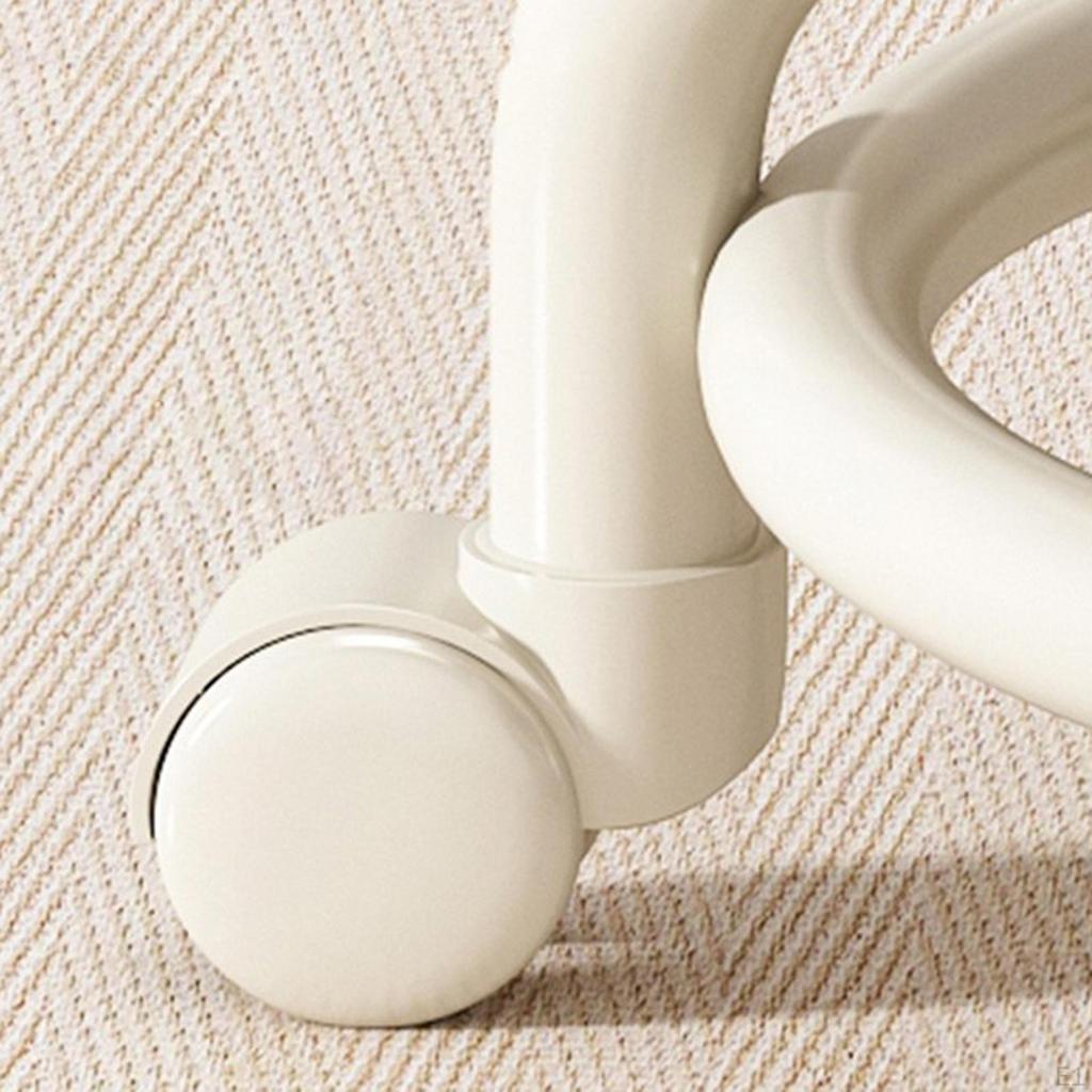 Низкий табурет на колесиках с круглым сиденьем, вращающийся, универсальное роликовое сиденье для