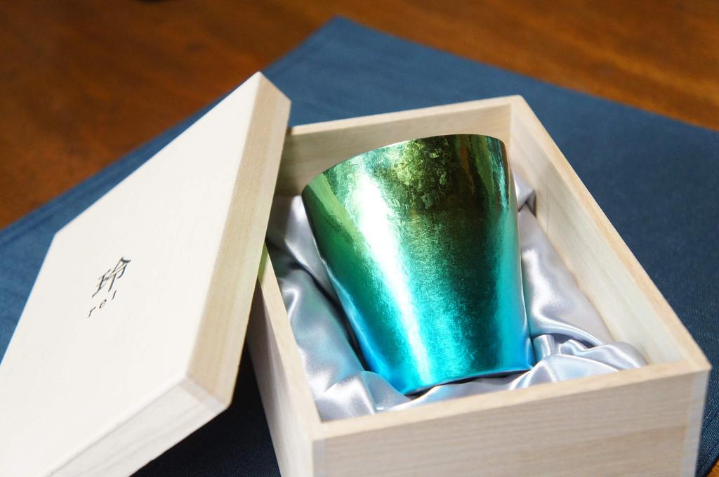 HORIE Градиентный титановый двойной стакан Rei Hana Титан 250 мл Мори MORI Зеленый T15KM250G18 T15KM250G18