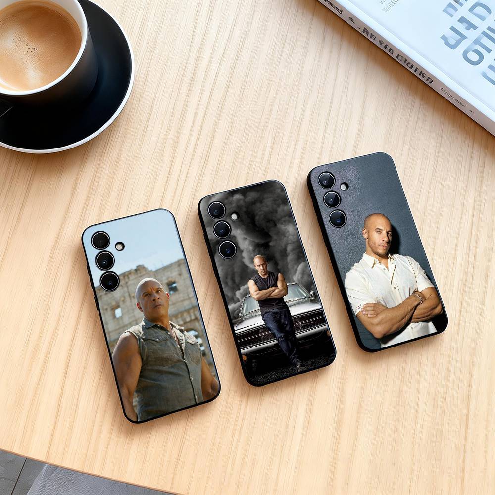 V-Vin Diesel Phone Case For Samsung Galaxy A73,A72,A71,A70,A53,A52,A51,Soft Silicone Black Cover