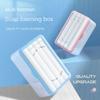 Multifunctional Soap Box Dispenser with Lid Household Hands-free Spring Drain Bubbler
