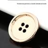 Универсальные круглые металлические пуговицы для мужских и женских костюмов, пальто, ветровок и рубашек