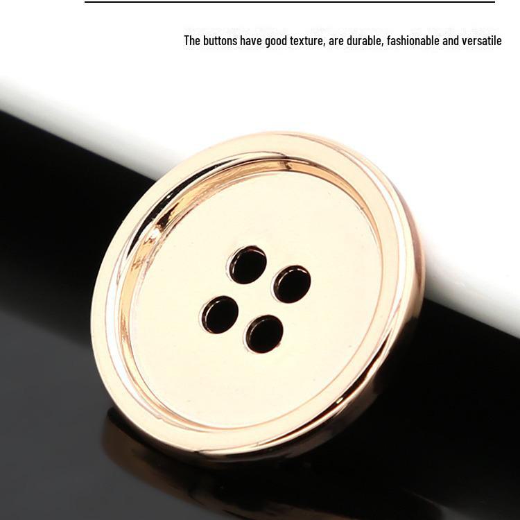 Универсальные круглые металлические пуговицы для мужских и женских костюмов, пальто, ветровок и рубашек