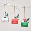 Christmas Pendant Creative Wrought Iron Mailbox Hanging Ornament Festive Christmas Tree Pendant for Home Decoration