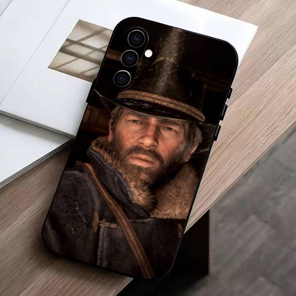 RDR2-Артур Морган Чехол для телефона для Samsung Galaxy A73, A72, A71, A70, A53, A52, A51, Мягкий силиконовый черный чехол