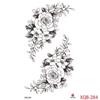1PCS Waterproof Tattoos Temporary Tattoo Sticker Flowers Rose Body Tattoos for Women Art Arm Hand Tattoos Wolf Tiger Lion Painting Tatoos