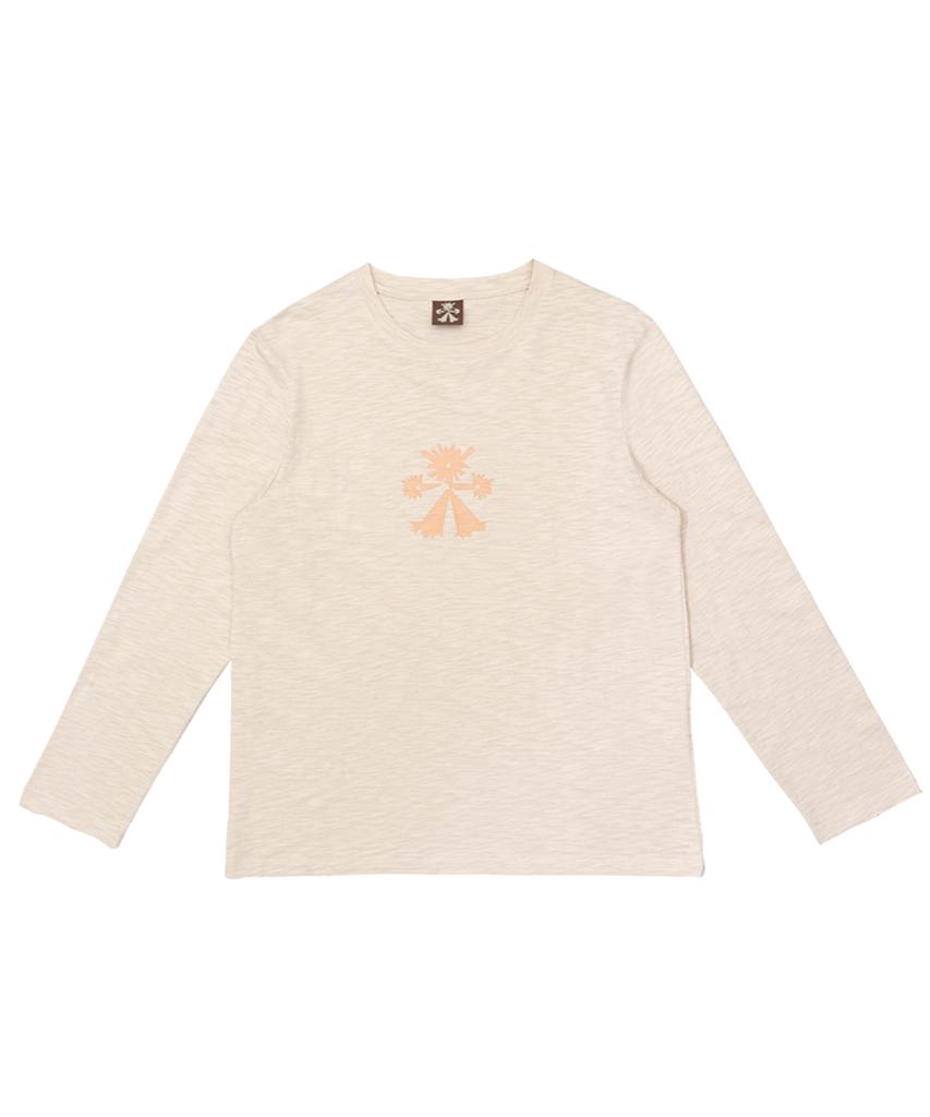 TOWTOW ARCHIVE Root Symbol T-Shirt Ecru