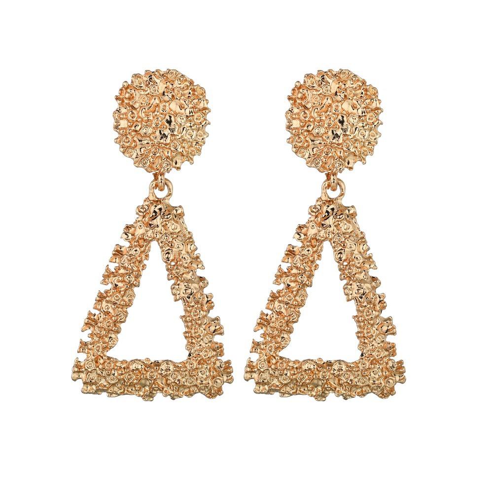 Elegance Big Flower Drop Dangle Earring For Women Trendy Metal Floral Party Jewelry Gift Pendientes