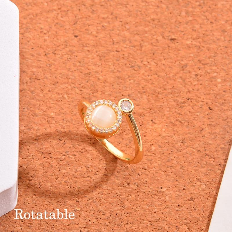 10 мм тревожные кольца для женщин Y2k, ювелирные кольца, бабочки, ромашки, бусины, антистрессовые кольца-спиннеры для подростков, 2022, эстетические