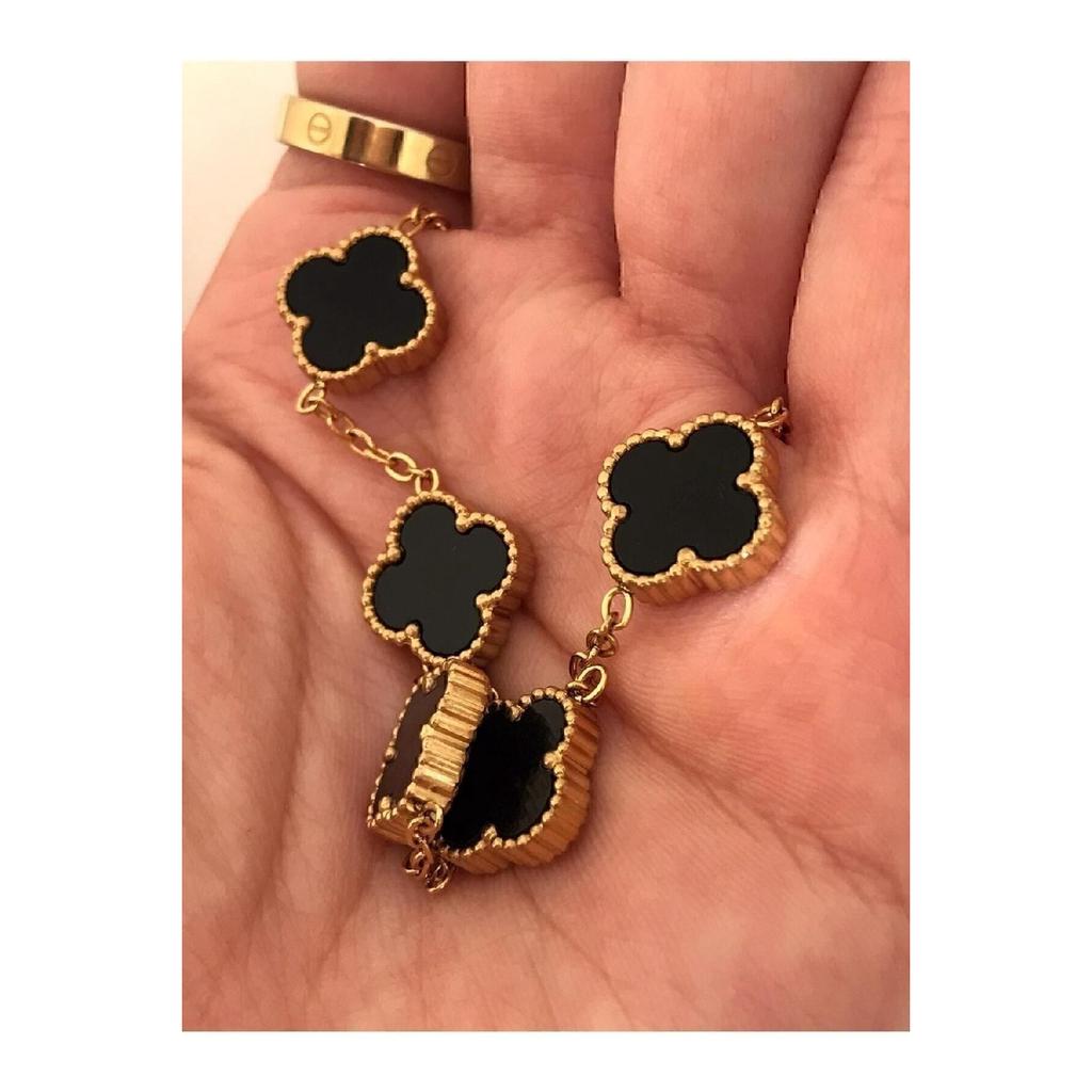 Double Sided Black Steel Bracelet